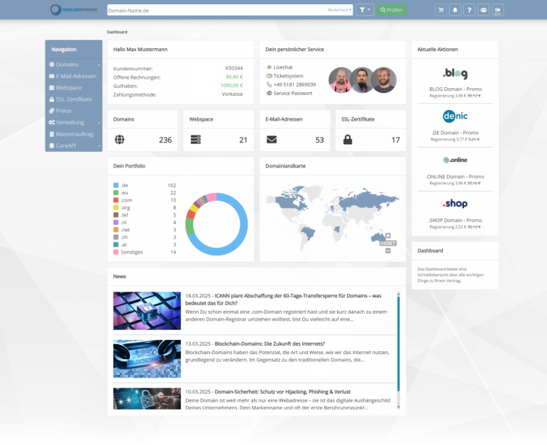 Unser Interface